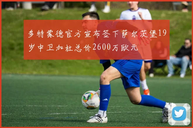 多特蒙德官方宣布签下萨尔茨堡19岁中卫加杜总价2600万欧元